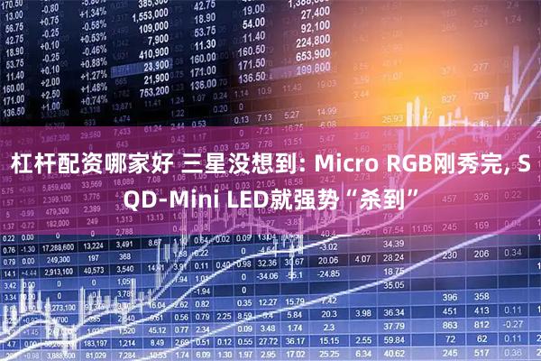 杠杆配资哪家好 三星没想到: Micro RGB刚秀完, SQD-Mini LED就强势“杀到”